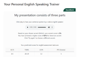 Online Speaking and Pronunciation training